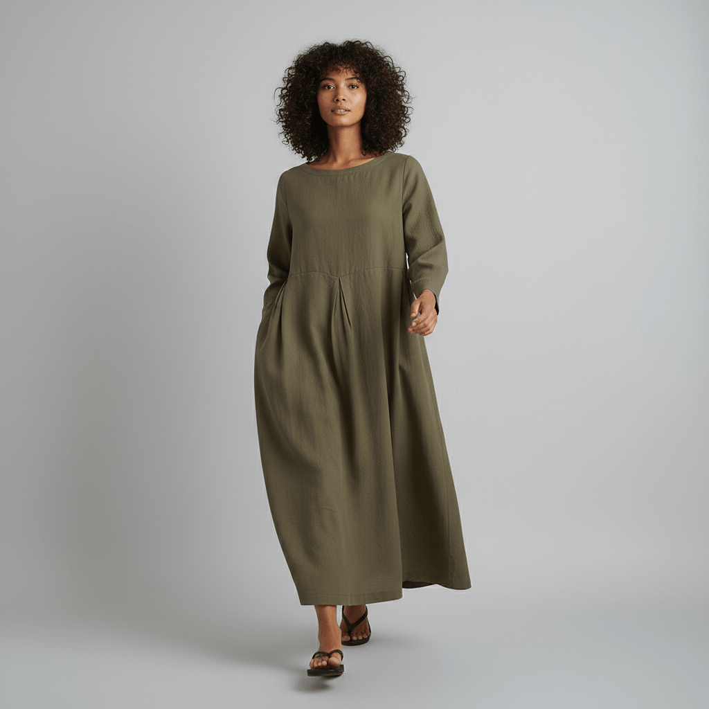 Comfy Casual Maxi Dress for Women with Pockets