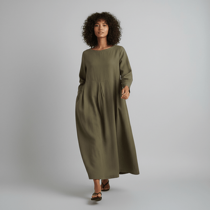 Comfy Casual Maxi Dress for Women with Pockets