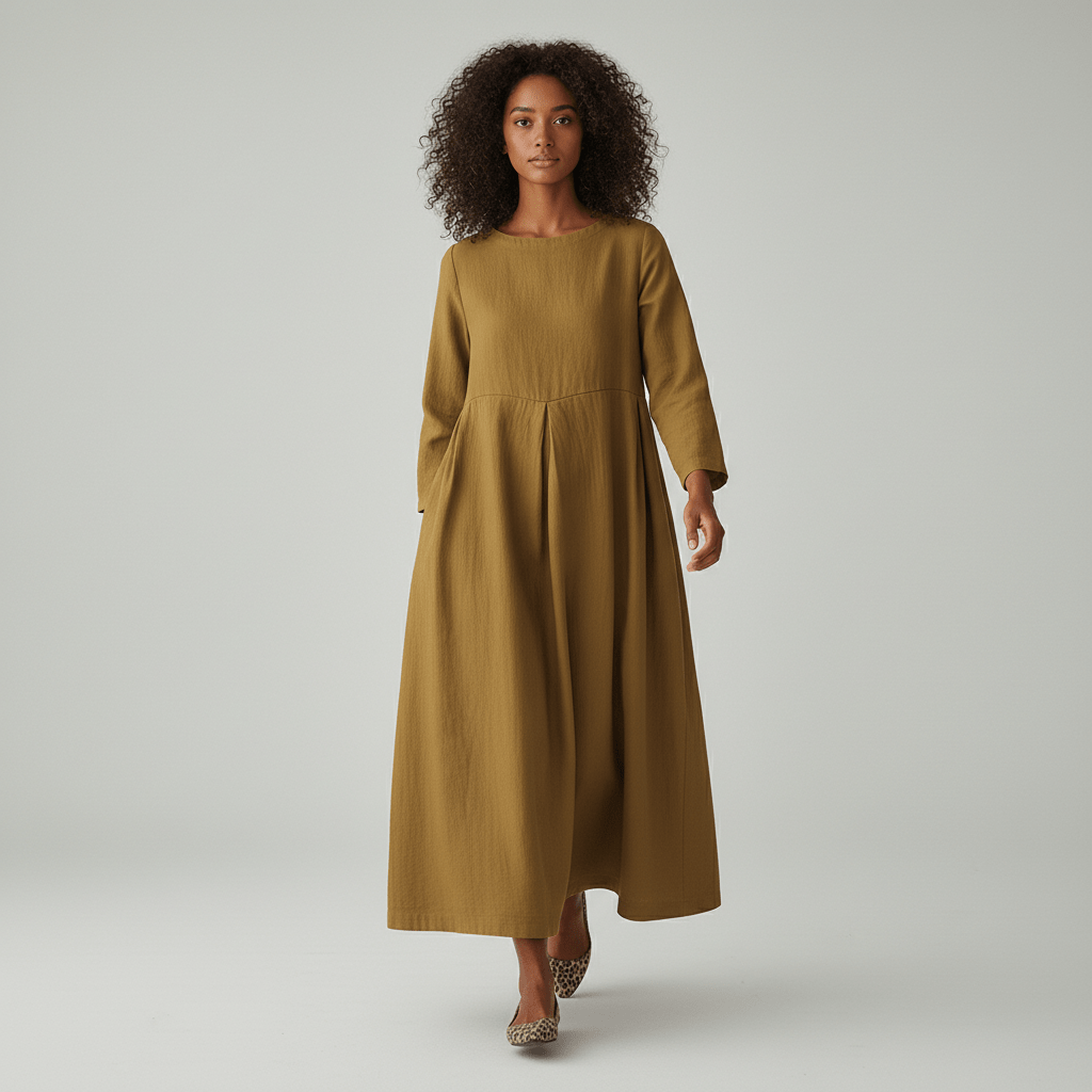 Comfy Casual Maxi Dress for Women with Pockets