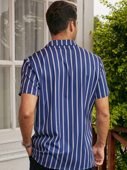Comfortable Casual Striped Fit Shirt