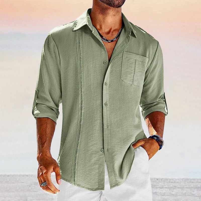 Casual Button Down Collar Slim Fit Shirt