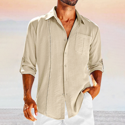 Casual Button Down Collar Slim Fit Shirt