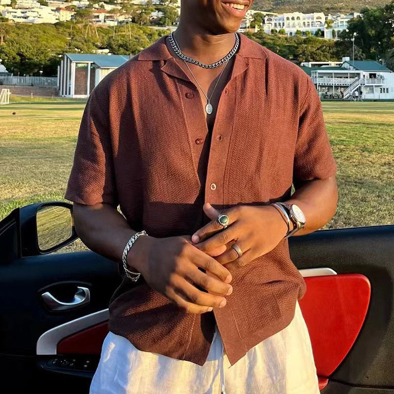 Classic Fit Button Down Casual Shirt - OutfitLondon
