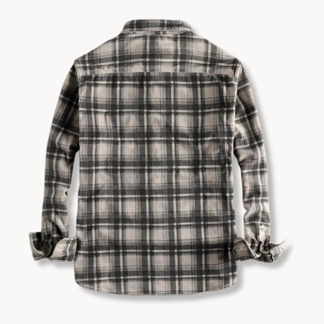 Casual Corduroy Button Down Relaxed Fit Shirt