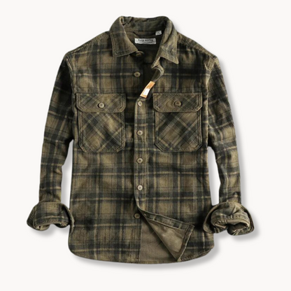 Casual Corduroy Button Down Relaxed Fit Shirt
