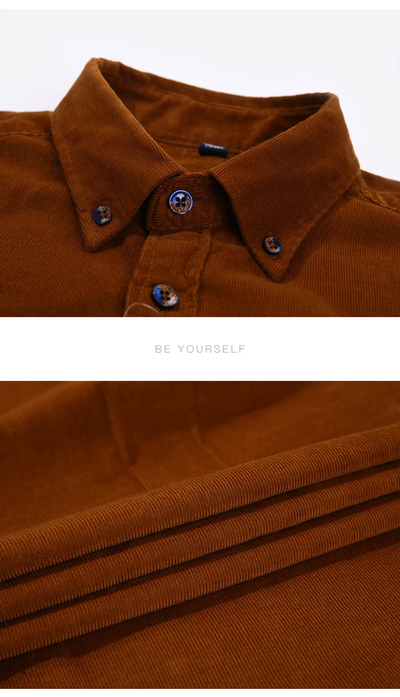 Casual Textured Stripe Button Down Shirt