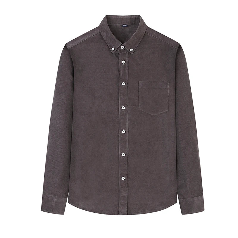 Casual Textured Stripe Button Down Shirt