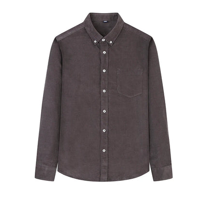 Casual Textured Stripe Button Down Shirt
