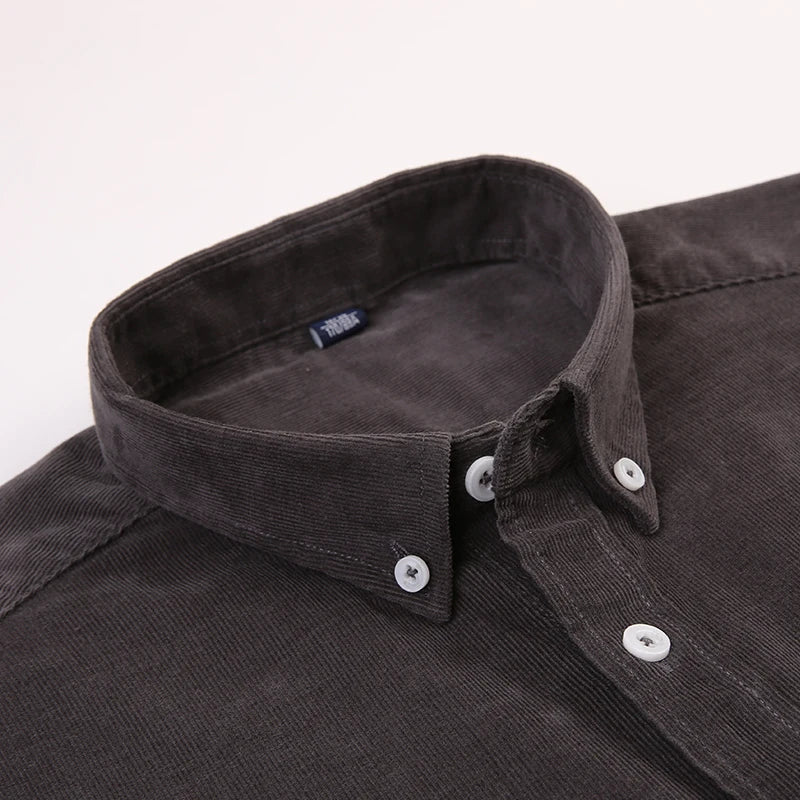 Casual Textured Stripe Button Down Shirt