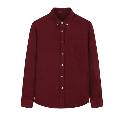 Casual Textured Stripe Button Down Shirt