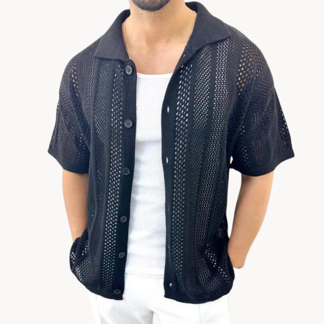 Lightweight Short Sleeve Airy Cotton Shirt