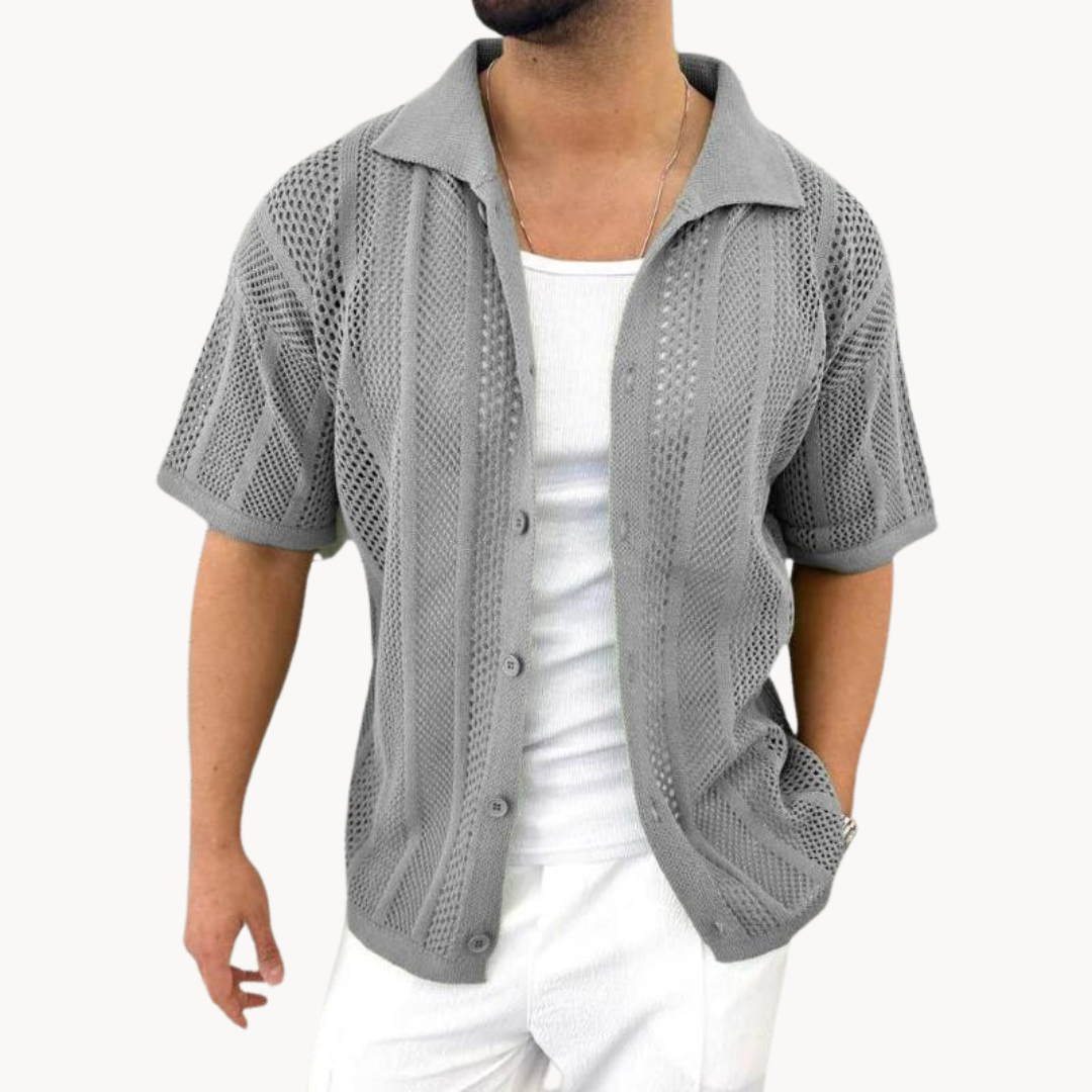 Lightweight Short Sleeve Airy Cotton Shirt