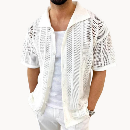 Lightweight Short Sleeve Airy Cotton Shirt