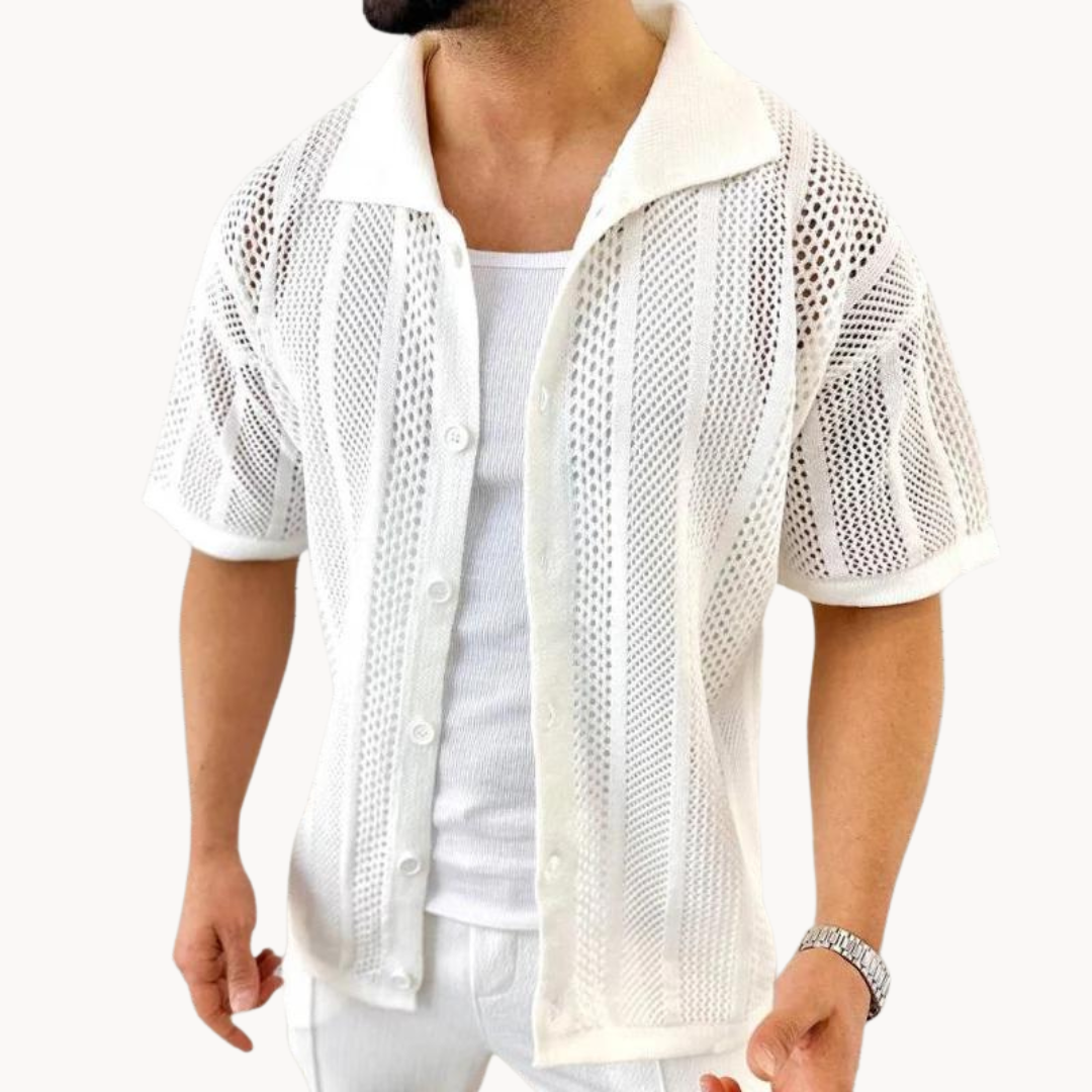 Lightweight Short Sleeve Airy Cotton Shirt