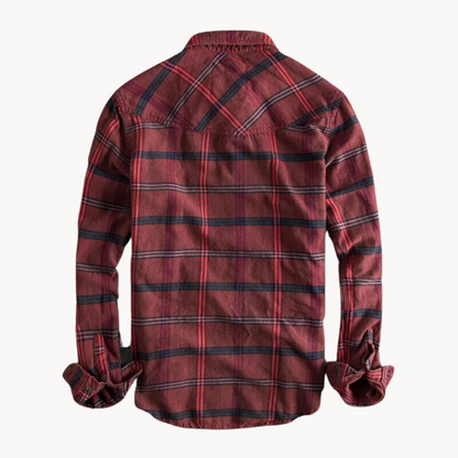 Classic Plaid Button Down Flannel Shirt