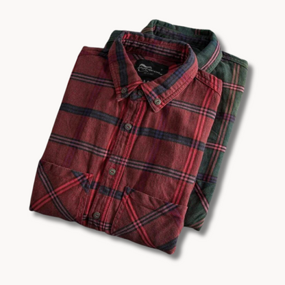 Classic Plaid Button Down Flannel Shirt