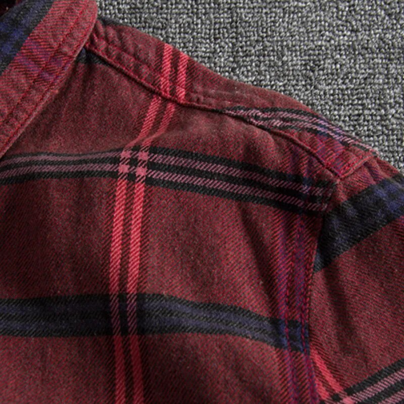 Classic Plaid Button Down Flannel Shirt