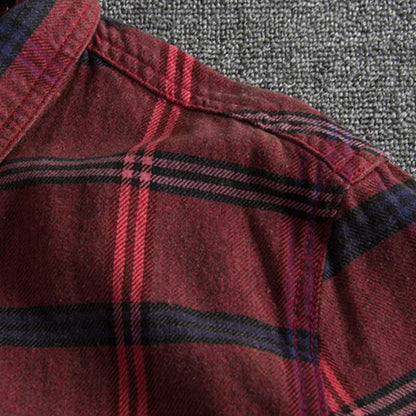 Classic Plaid Button Down Flannel Shirt