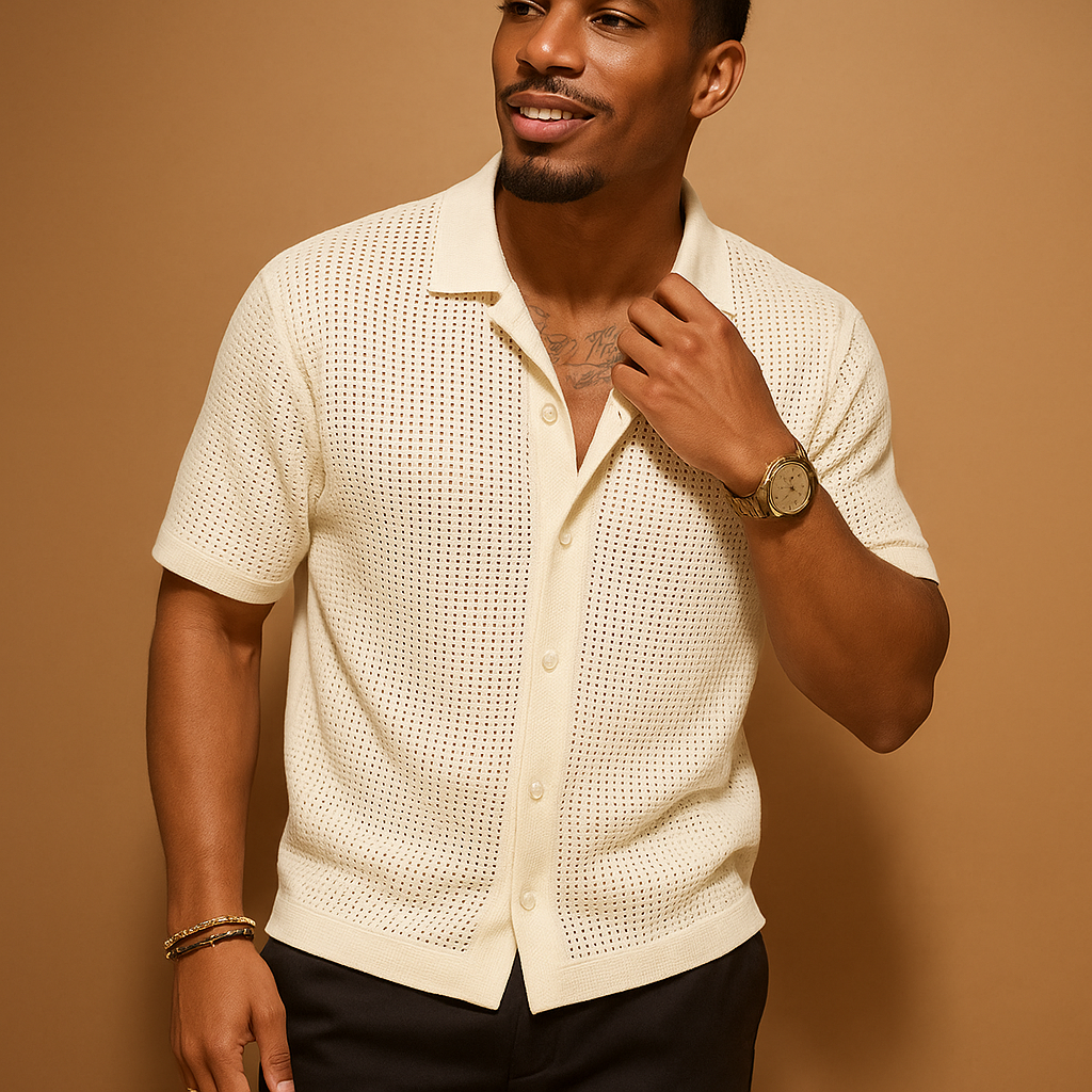 Soft Blend Casual Short Sleeve Shirt