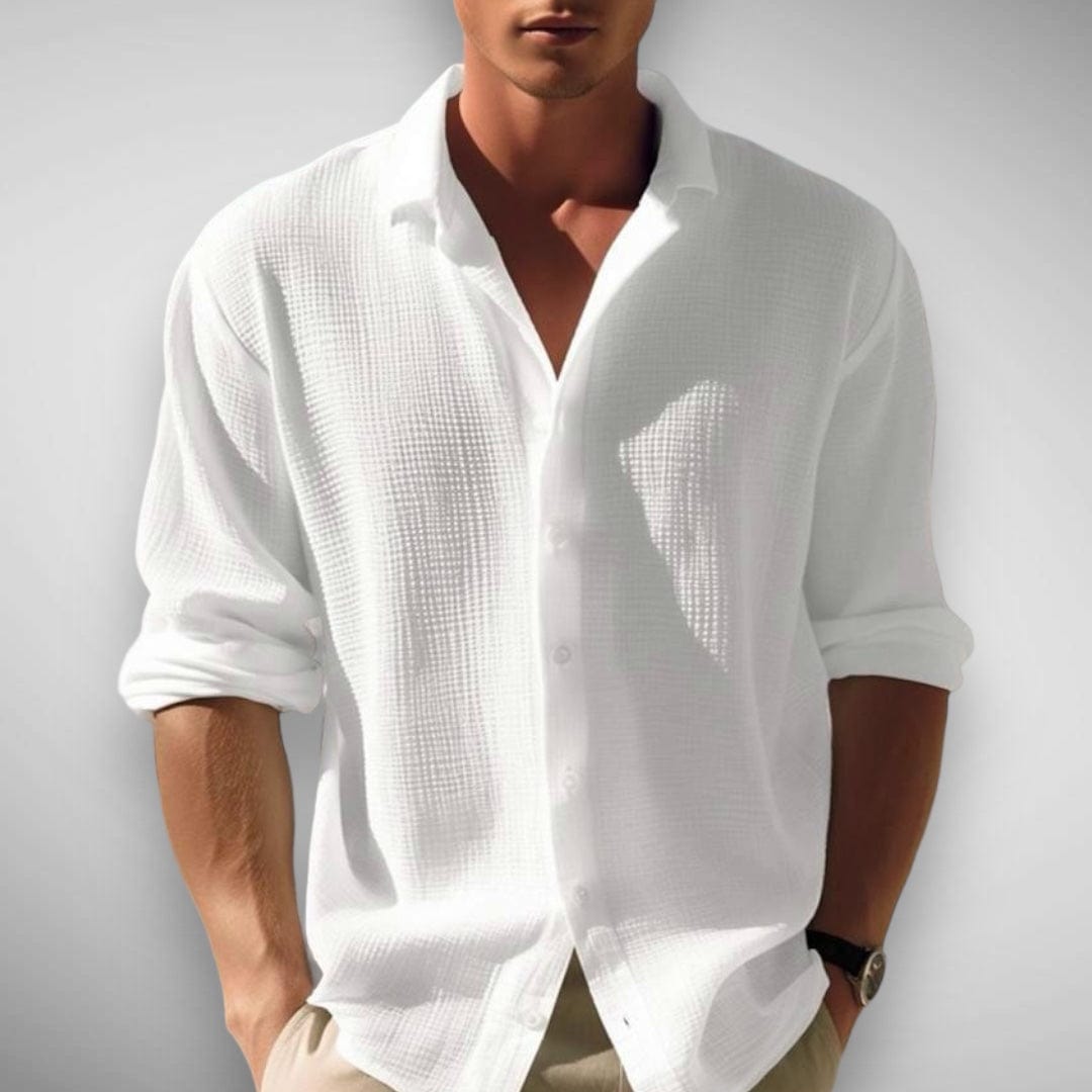 Soft Breathable Polyester Casual Shirt - OutfitLondon