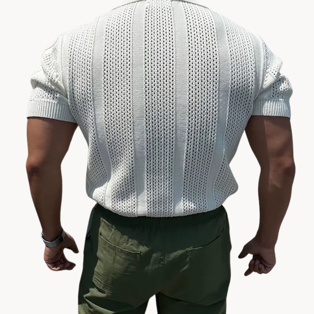 Lightweight Ventilated Mesh Casual Shirt
