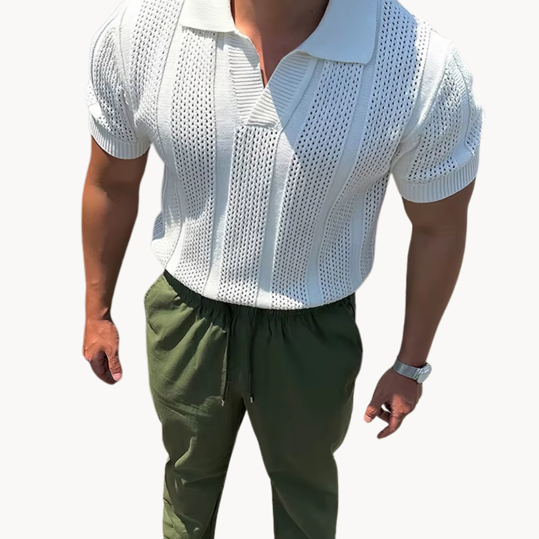 Lightweight Ventilated Mesh Casual Shirt