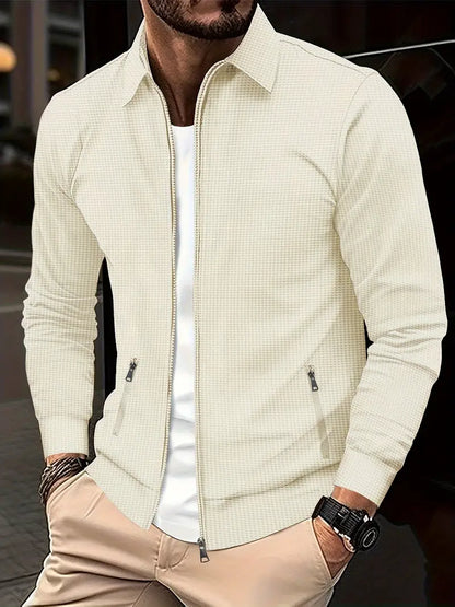 Relaxed Fit Zip Up Soft Blend Shirt