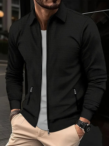 Relaxed Fit Zip Up Soft Blend Shirt