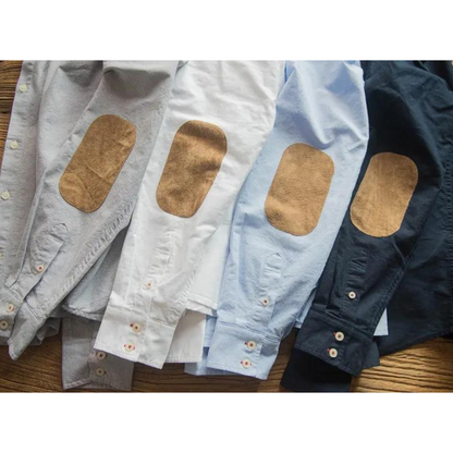 Casual Soft Blend Shirt with Patch Detail