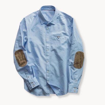 Casual Soft Blend Shirt with Patch Detail