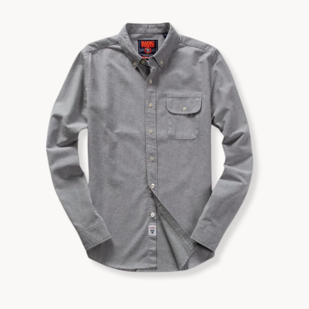 Comfortable Easy Care Button Down Shirt - OutfitLondon