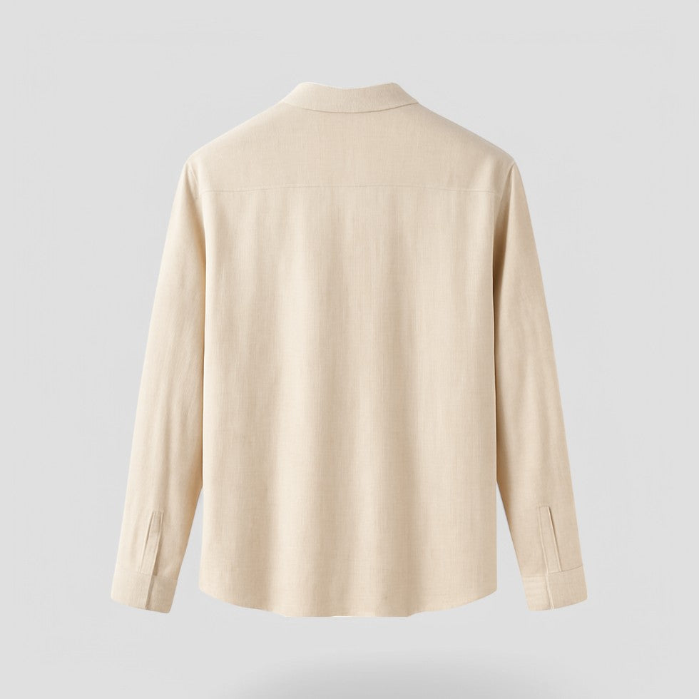 Casual Loose Fit Cotton Blend Shirt