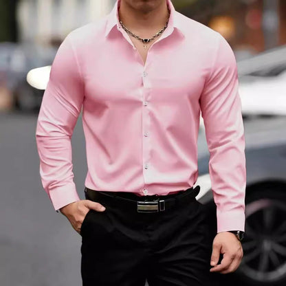 Slim Fit Polo Shirt with Stretchy Collar