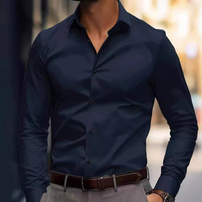 Slim Fit Polo Shirt with Stretchy Collar