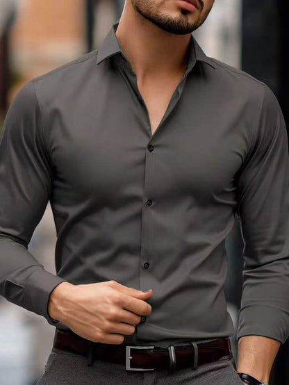 Slim Fit Polo Shirt with Stretchy Collar