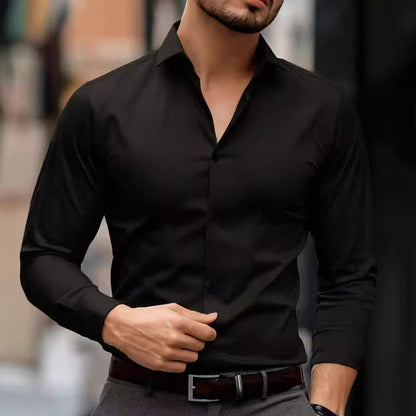 Slim Fit Polo Shirt with Stretchy Collar