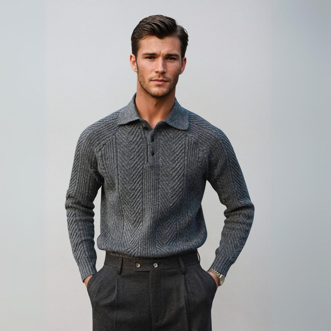Soft Thermal Blend Crew Neck Casual Shirt - OutfitLondon