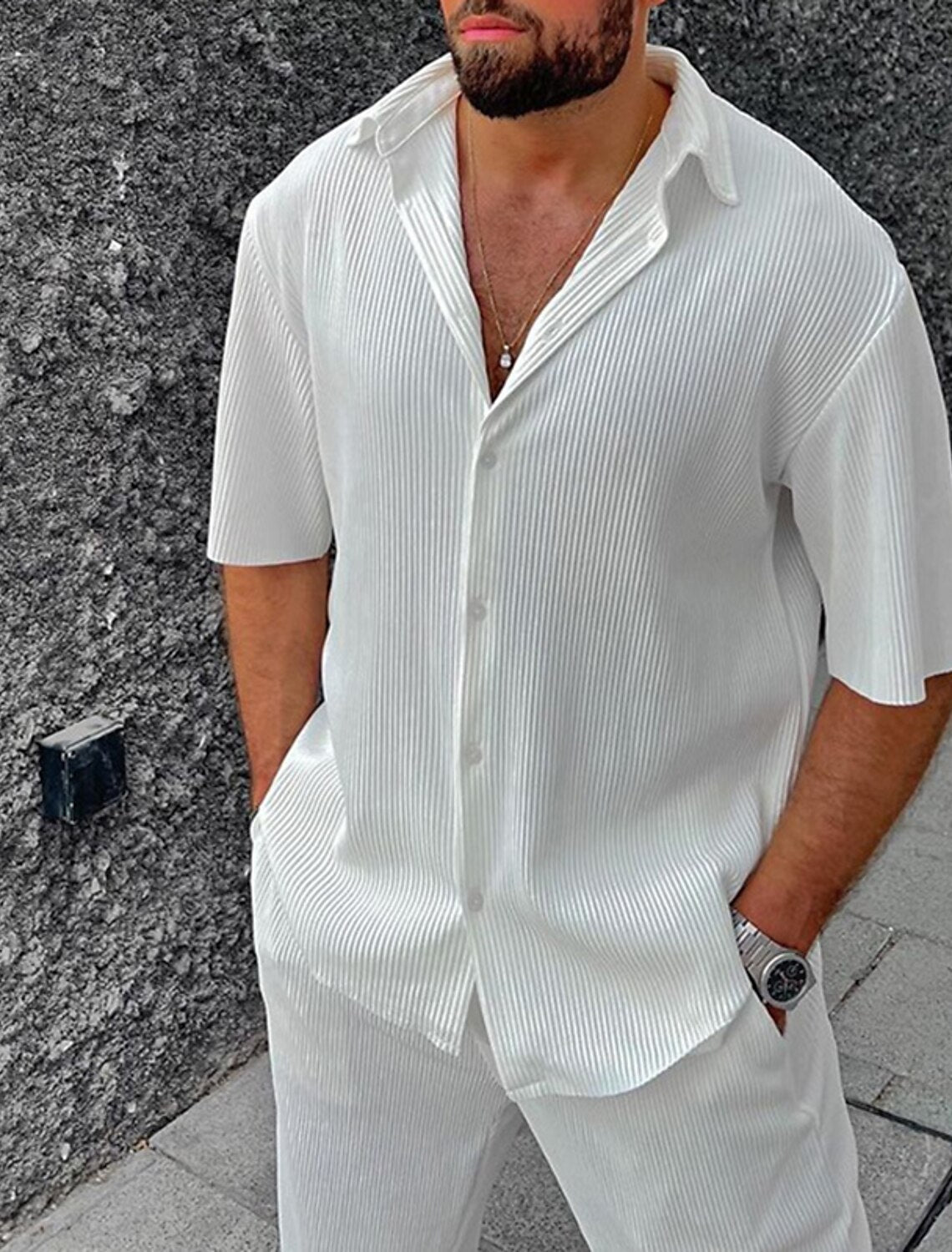 Soft Breathable Shirt Set for Comfortable Wear - OutfitLondon
