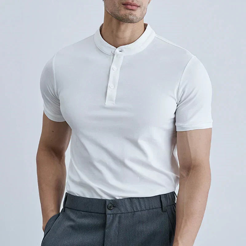 Lightweight Casual Short Sleeve Collar Shirt - OutfitLondon