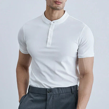 Lightweight Casual Short Sleeve Collar Shirt - OutfitLondon