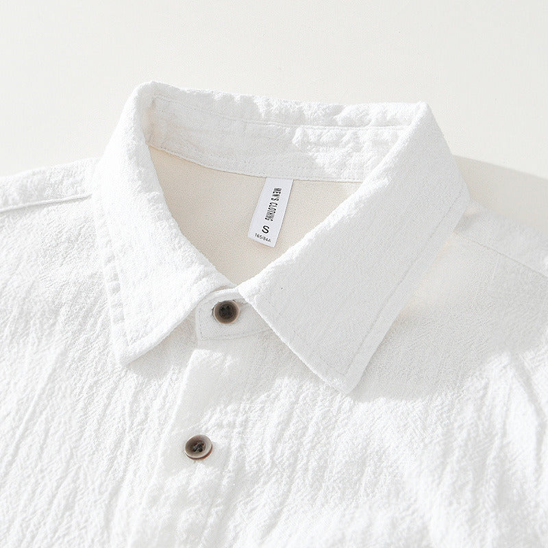 Casual Short Sleeve Shirt with Pocket Details