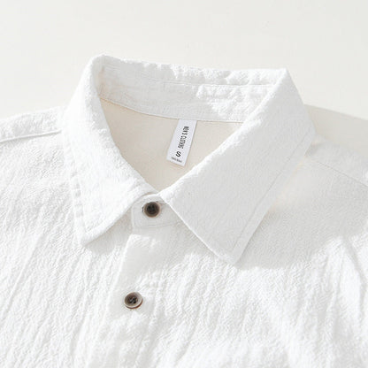 Casual Short Sleeve Shirt with Pocket Details