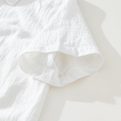Casual Short Sleeve Shirt with Pocket Details