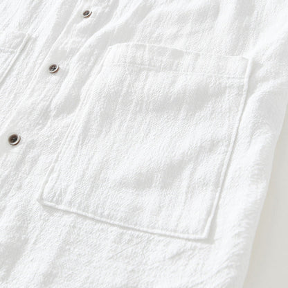 Casual Short Sleeve Shirt with Pocket Details