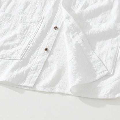 Casual Short Sleeve Shirt with Pocket Details
