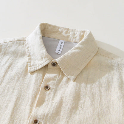 Casual Short Sleeve Shirt with Pocket Details