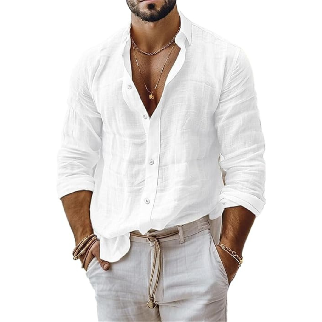 Fitted Breathable Casual Button Down Shirt