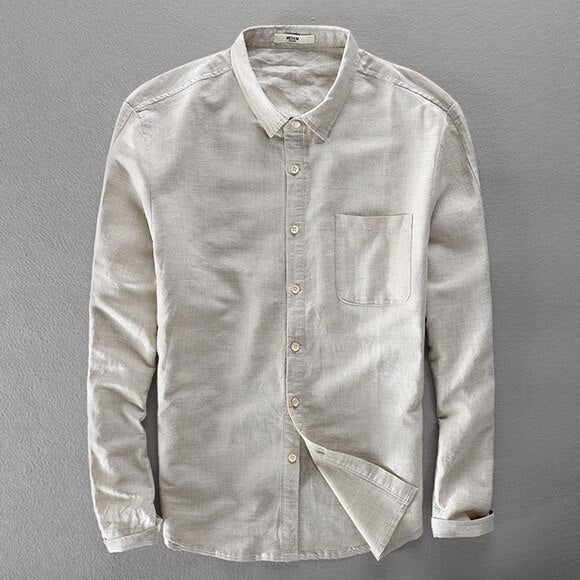 Breathable Cotton Casual Button Down Shirt