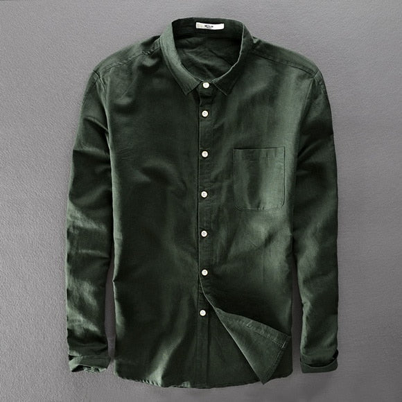 Breathable Cotton Casual Button Down Shirt
