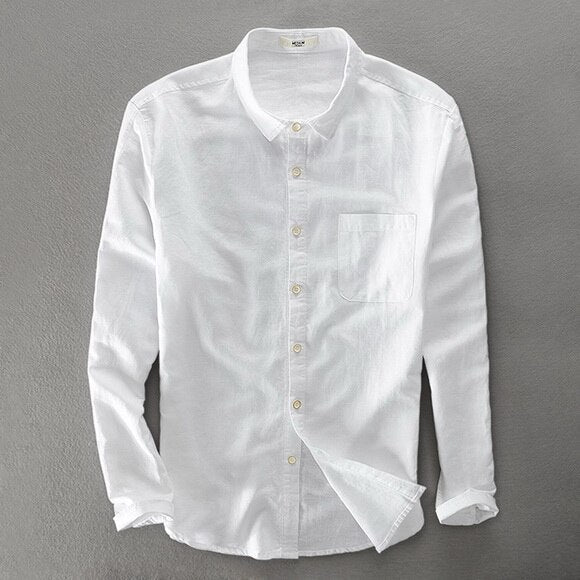 Breathable Cotton Casual Button Down Shirt